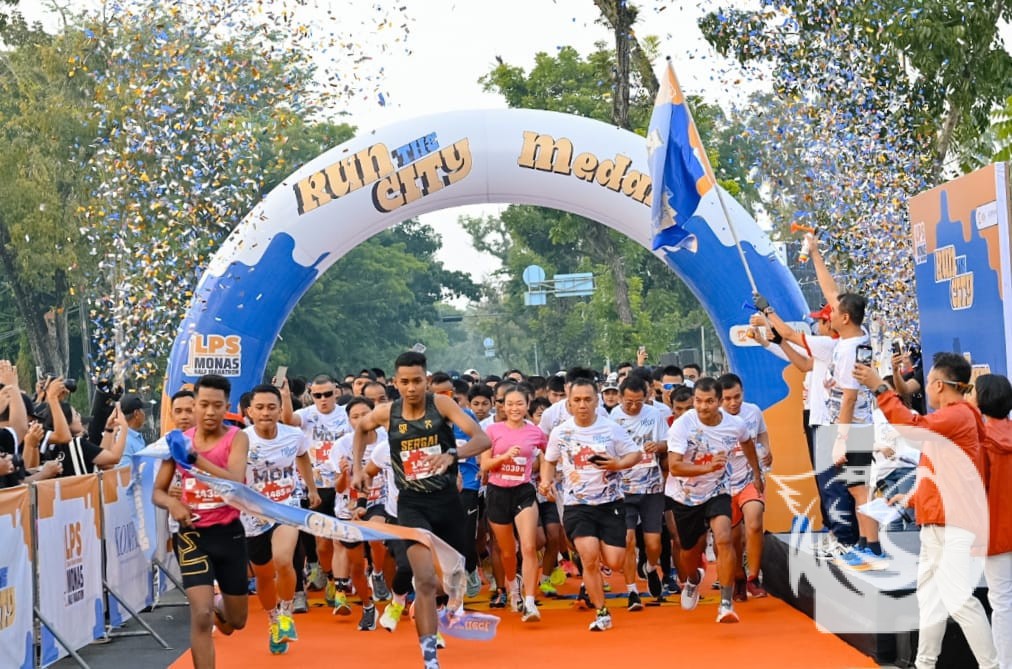 Run The City Medan by LPS Monas Half Marathon 2024 Diikuti Ribuan Pelari