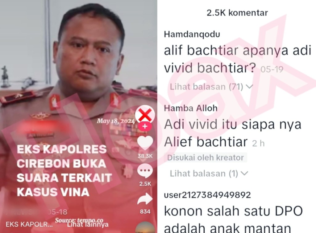 Kasus Vina Cirebon Catut Brigjen Adi Vivid, Netizen Sebarkan Hoax di&nbsp;Medsos
