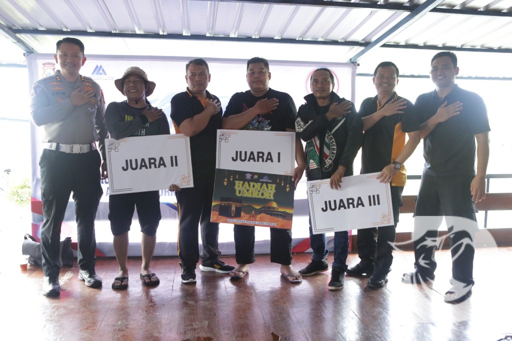 Semarak Lomba Pancing di HUT Bhayangkara ke-78, Ditlantas Polda Jatim Gebyar Hadiah Umroh